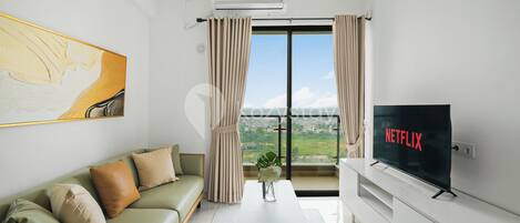 Appartement, 2 slaapkamers, uitzicht op de stad | Woonruimte