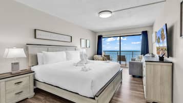 Signature-huoneisto, 2 makuuhuonetta, parveke, valtamerinäköala | 2 makuuhuonetta, yksilöllisesti sisustettu, yksilöllisesti kalustettu