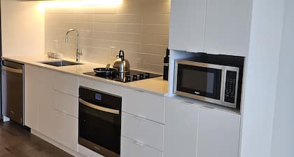 New studio in Ville-Marie, near subway, 20 mins to Old Town, with gym/lounge