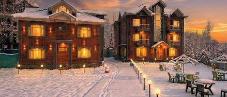 A szálláshely homlokzata