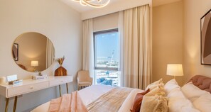 Luksus-lejlighed - balkon - byudsigt | 1 soveværelse, strygejern/strygebræt, gratis Wi-Fi