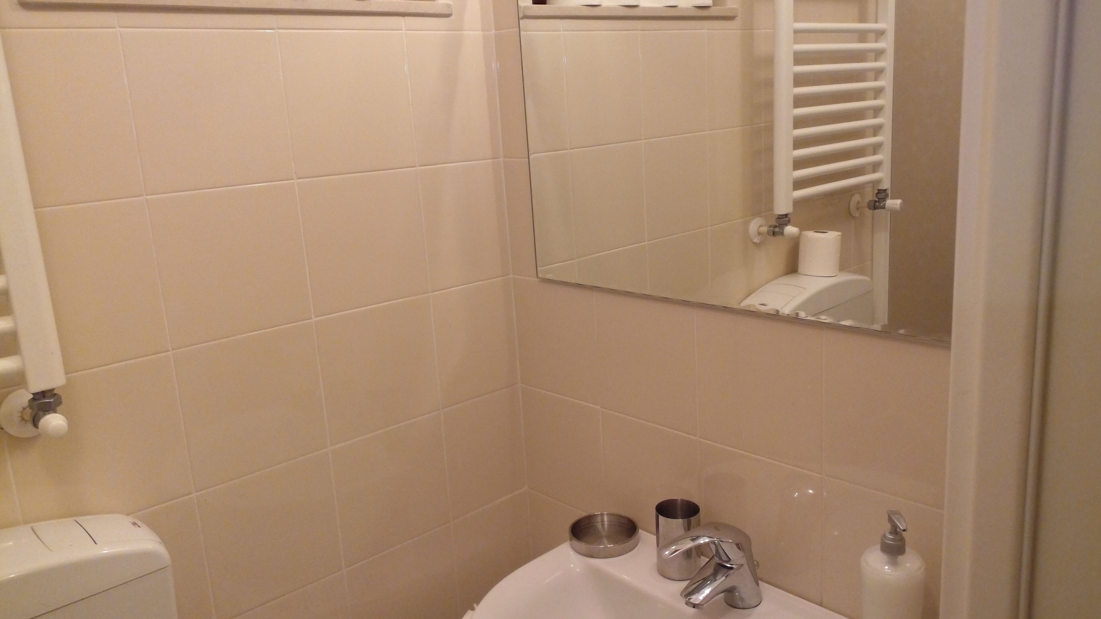 Classic Triple Room, Park View | Bathroom | Shower, hair dryer, towels, soap