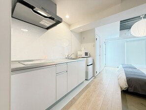 Superior Studio, Balcony | Private kitchenette - Arts Dobashi (Hiroshima)