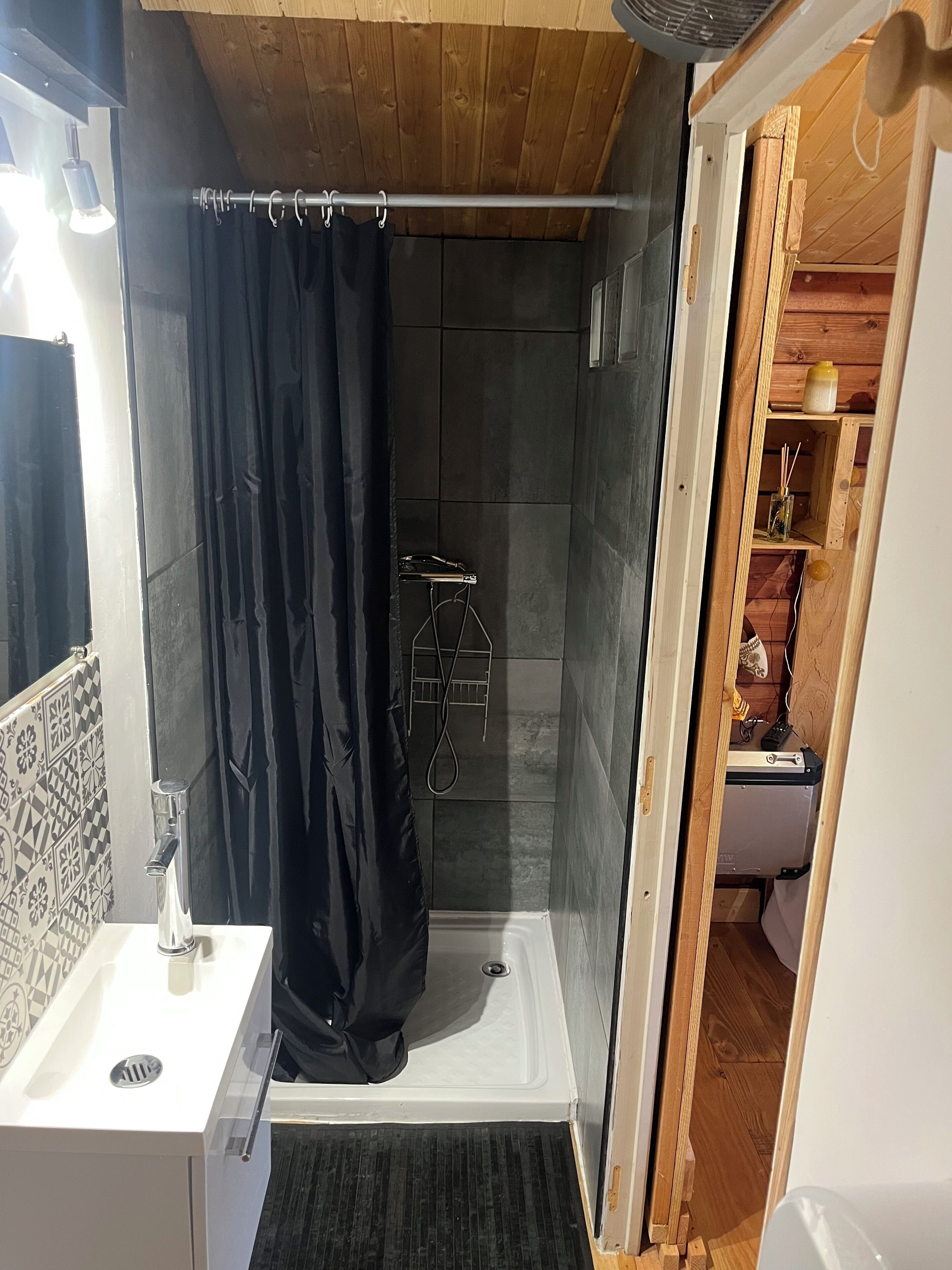 Kabin Comfort, pemandangan kebun | Kamar mandi