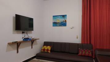 Apartemen, 2 kamar tidur, balkon, pemandangan samudra | Ruang keluarga