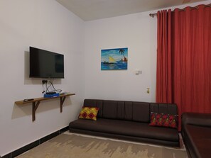 Appartamento, 2 camere da letto, balcone, vista oceano | Soggiorno