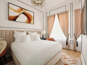 Habitación individual Deluxe, baño privado, vistas al patio | Ropa de cama de alta calidad y edredones de plumas