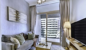 Luxury Apartment, Balcony, Canal View | Living room