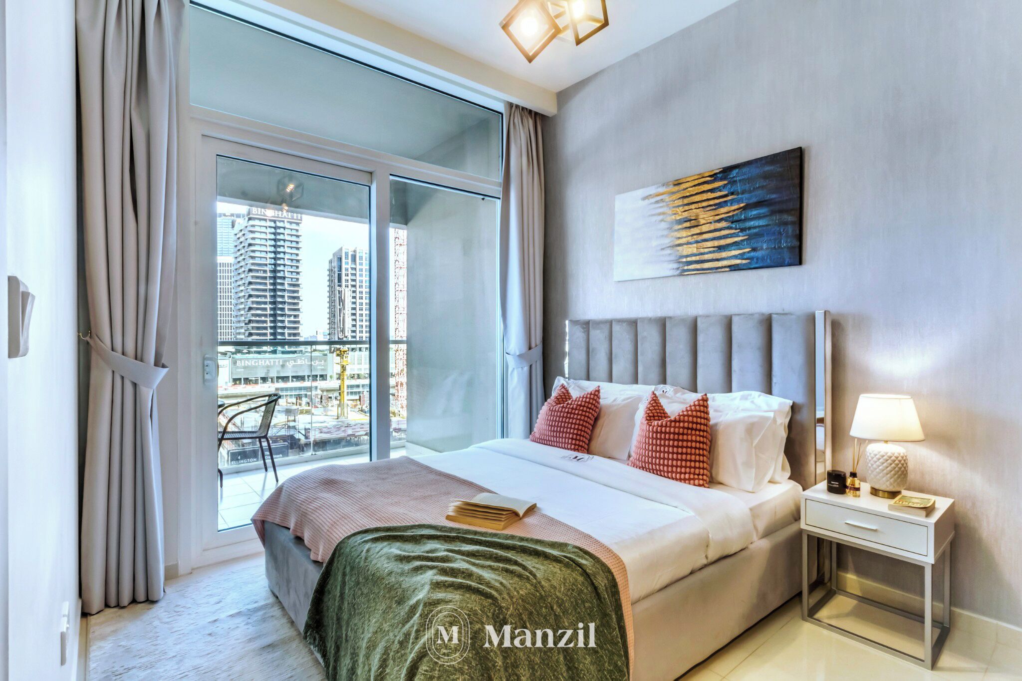 Luxury-Apartment, Balkon, Kanalblick | 1 Schlafzimmer, Bügeleisen/Bügelbrett, kostenloses WLAN