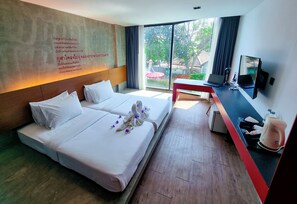 デラックス ダブルまたはツインルーム | 1 室のベッドルーム、WiFi (無料)