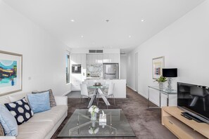 Apartment, 1 Bedroom, Balcony, City View | Living area - Swainson on Hindmarsh (Adelaide)