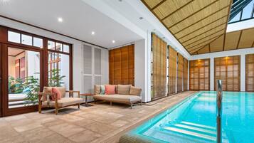 Indoor pool, a heated pool