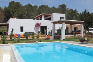 Pool - My Rental Homes - Villa Sun with sea view, pool and large garden (Sant Antoni De Portmany)