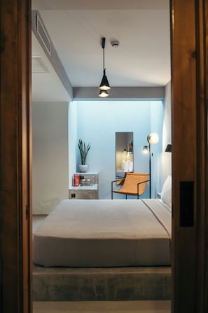 Habitació doble superior | 1 dormitori, caixa forta a l'habitació i escriptori