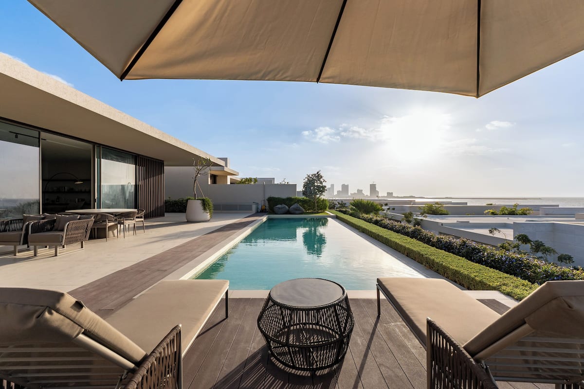 Vil·la exclusiva, 4 dormitoris, piscina privada, vistes al mar | Pati hawaià