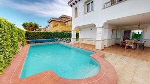 A heated pool - Villa Castano B-Murcia Holiday Rentals Property (Torre Pacheco)