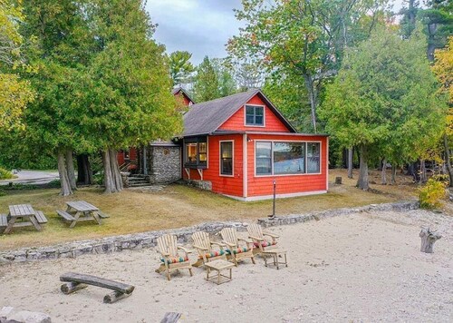 At The Bay. located on the beach.