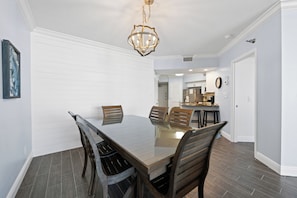 Signature Condo, 3 Bedrooms, Non Smoking, Beach View | In-room dining - White Caps 102 (Orange Beach)