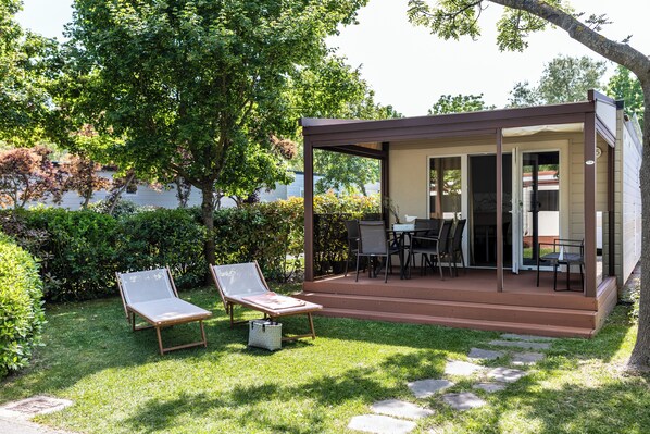 Mobile Home | Terrace/patio - villaggio turistico Europa Grado (Friuli-Venezia Giulia)