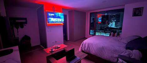 1 غرفة نوم ومكواة/لوح كي وواي فاي وملاءات أسرّة