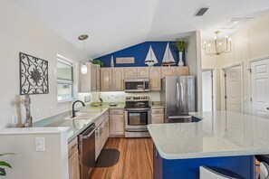 Microwave, stovetop, dishwasher