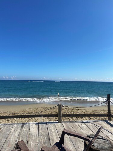 Studio right on the beach