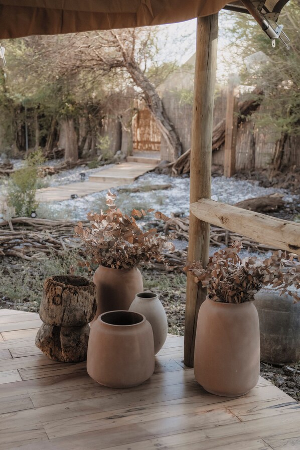 Frette Italian sheets, premium bedding, down duvets, pillow-top beds - UNAI Atacama Luxury Tents (San Pedro de Atacama)