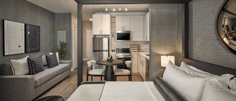 Desk, iron/ironing board, travel crib, free WiFi