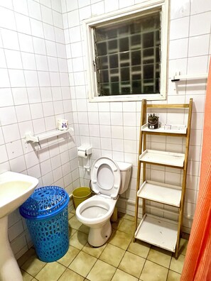 Shower, bidet, towels, soap - Large furnished apartment in Bastos (Yaoundé)