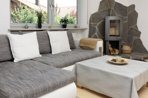 Fernseher, Kamin, Bücher