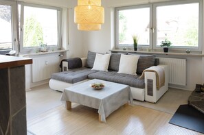 Fernseher, Kamin, Bücher
