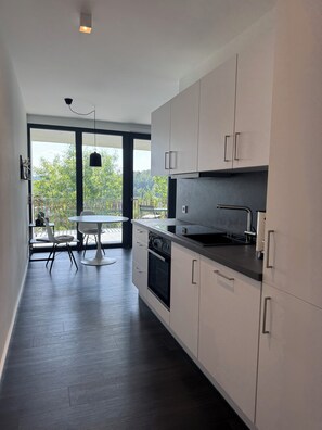 Fridge, oven, stovetop, dishwasher