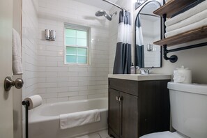 Hair dryer, towels