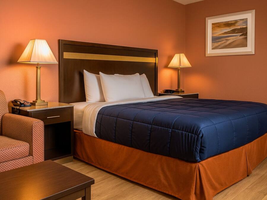 Deluxe studio suite, uitzicht op tuin | Lakens van Egyptisch katoen, luxe beddengoed, pillowtop-bedden