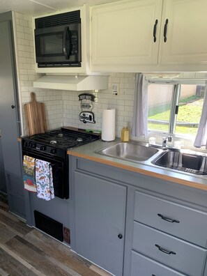 Microwave, oven, stovetop