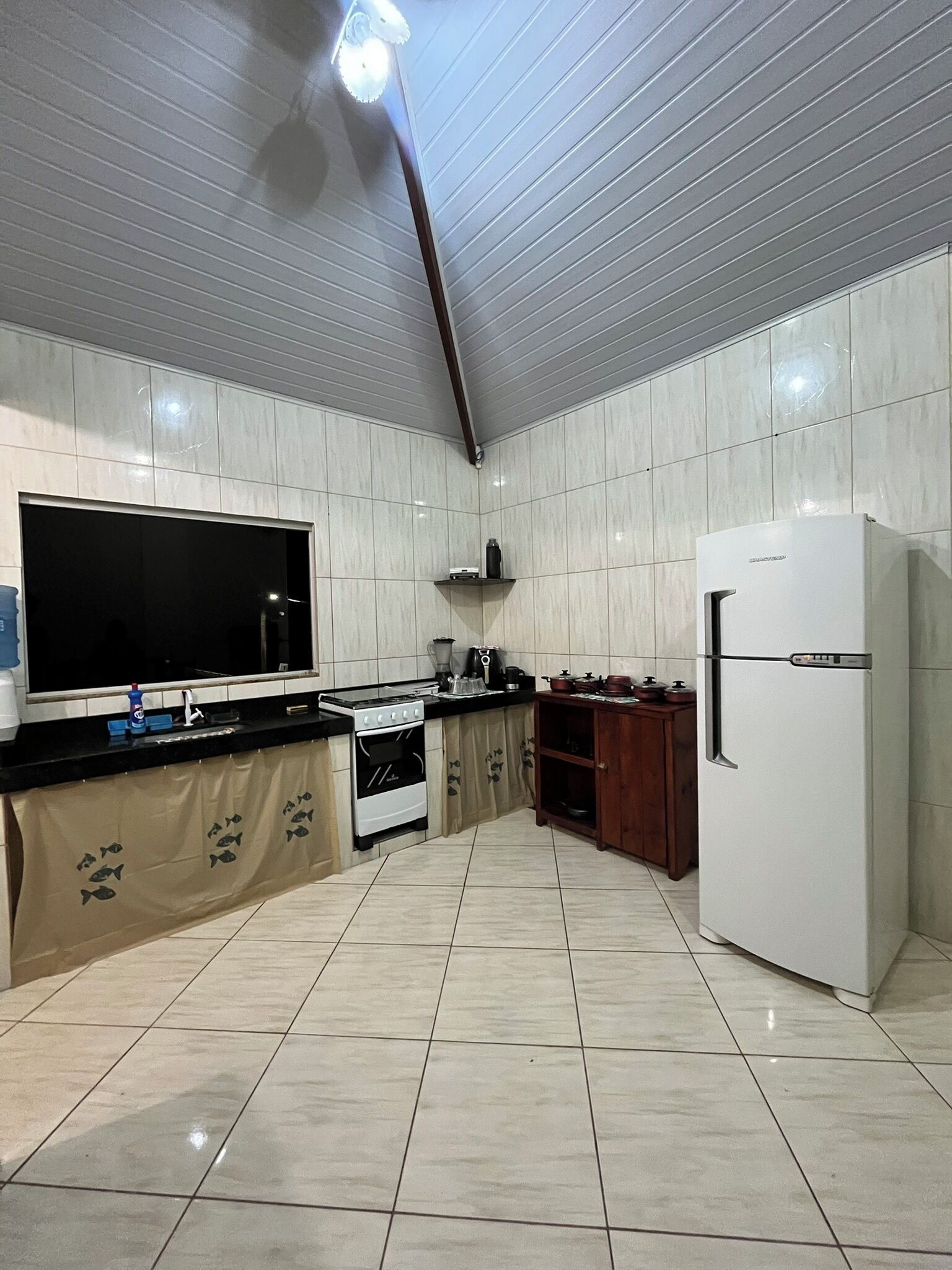 Oven, stovetop, electric kettle, blender