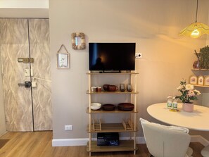 1 bedroom, desk, laptop workspace, blackout curtains