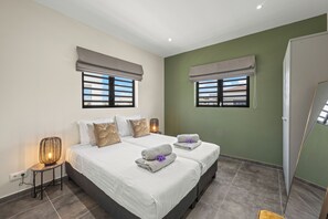 3 bedrooms, blackout curtains, iron/ironing board, free WiFi