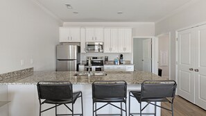 Apartment, 2 Bedrooms | Private kitchen | Full-sized fridge, microwave, oven, stovetop