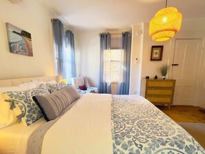 Desk, iron/ironing board, travel crib, free WiFi