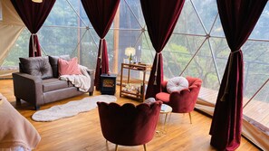 Luxury Tent, 1 King Bed, Bathtub, Ocean View | 1 bedroom, individually decorated, laptop workspace, free WiFi