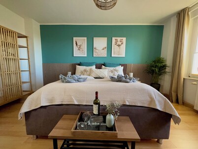 Vacation apartment 2 in the Beachhouse on Lake Goitzsche - close to the beach & family-friendly