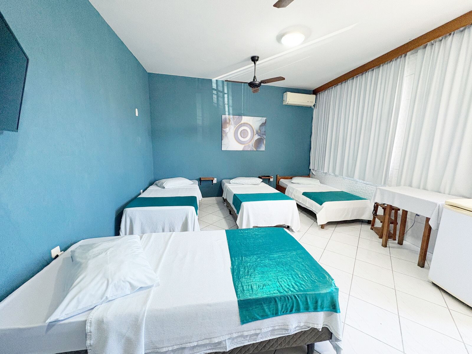 Comfort Quadruple Room, 1 Bedroom | Free WiFi, bed sheets