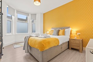 2 bedrooms, iron/ironing board, travel crib, WiFi