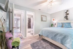 2 bedrooms, iron/ironing board, WiFi, bed sheets