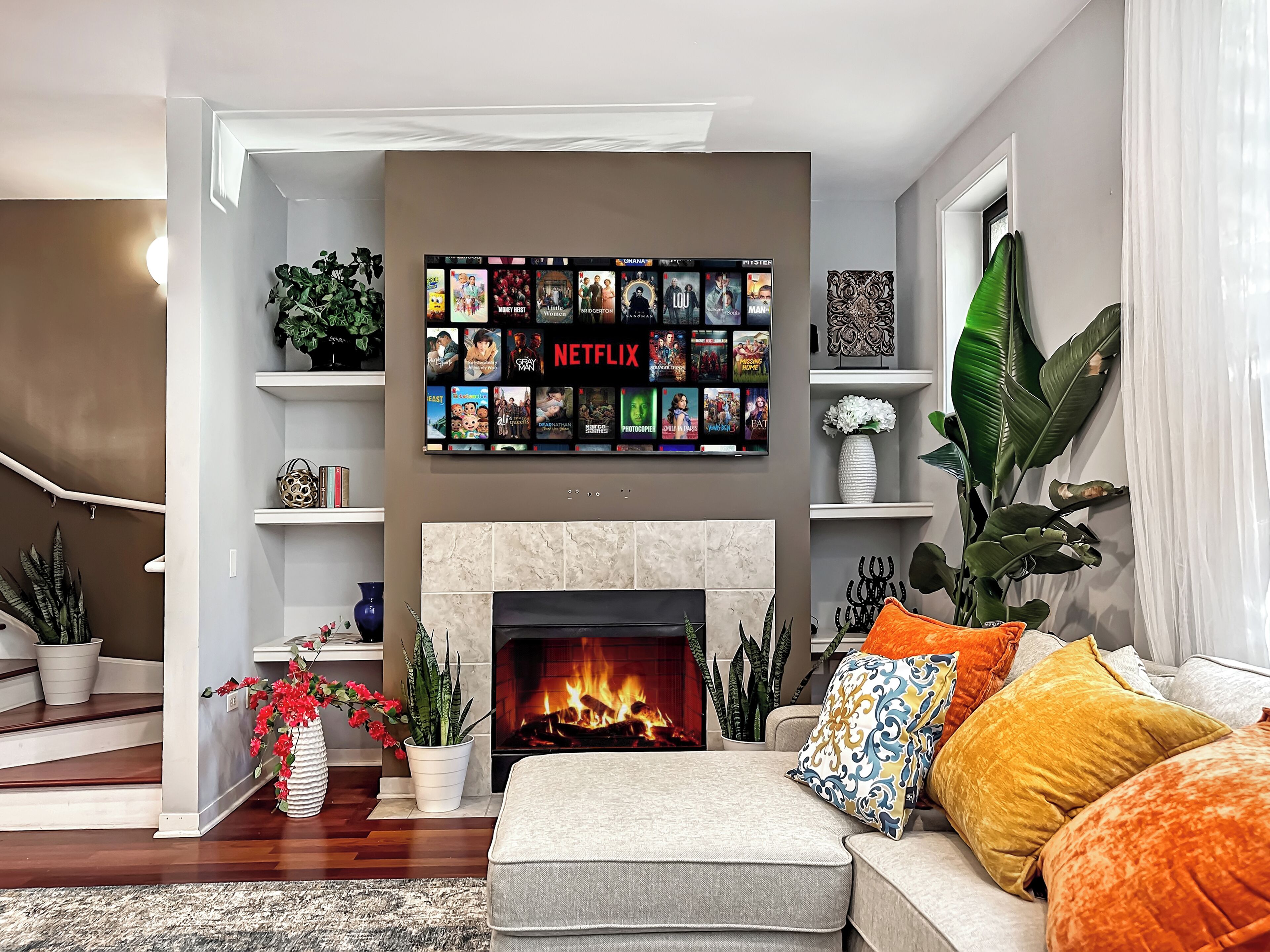 Design-Stadtwohnung, 3 Schlafzimmer, Küche, Stadtblick | Wohnbereich