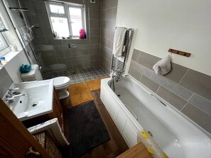 Shower, toilet paper