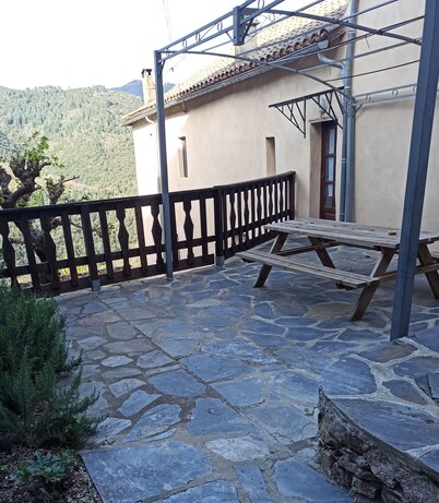 In the Cévennes at the foot of Mont Aigoual, 1km 2 from Valleraugue in the Gard department
