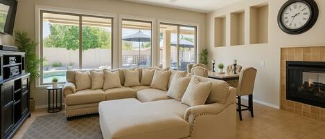 TV connectée, cheminée