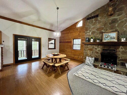 Laurel Lodge is located on private stream in Independence, WV